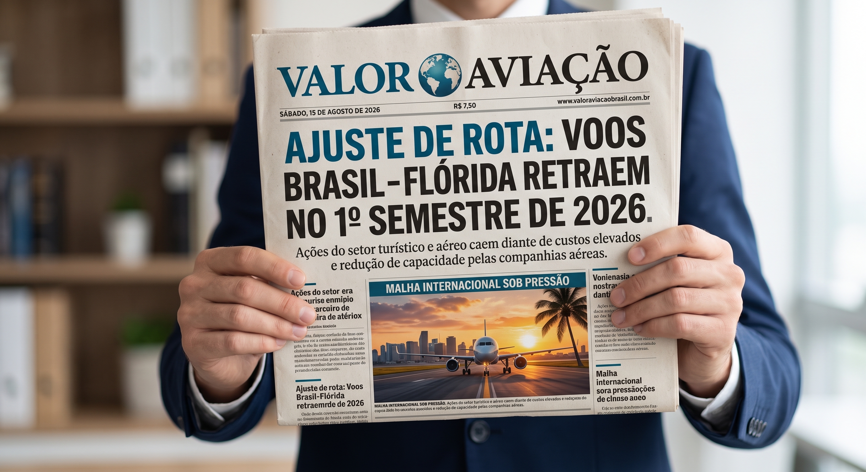 Ajuste de Rota: A Nova Dinâmica dos Voos Brasil – Flórida no 1º Semestre de 2026